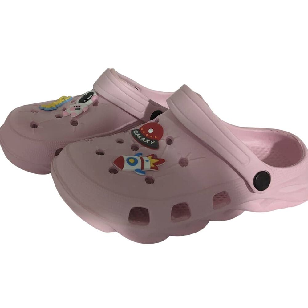 Girls 12 Kids Garden Clogs Shoes Toddler Slip-On Casual Two-tone Slipper